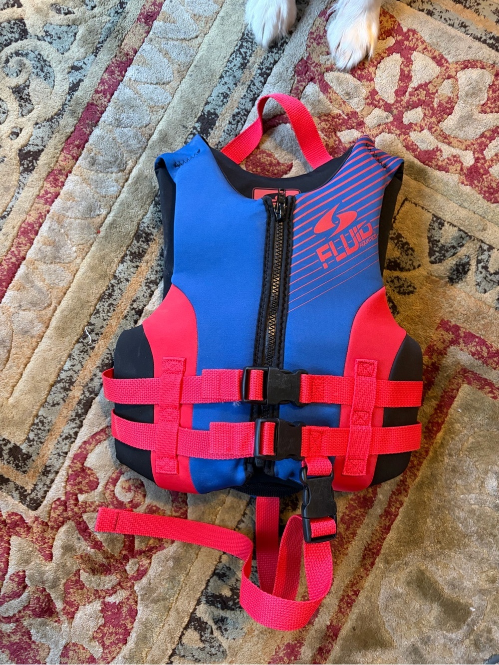 Fluid Neoprene zipper Buckle Child size Life Jacket pfd 33-55 lbs